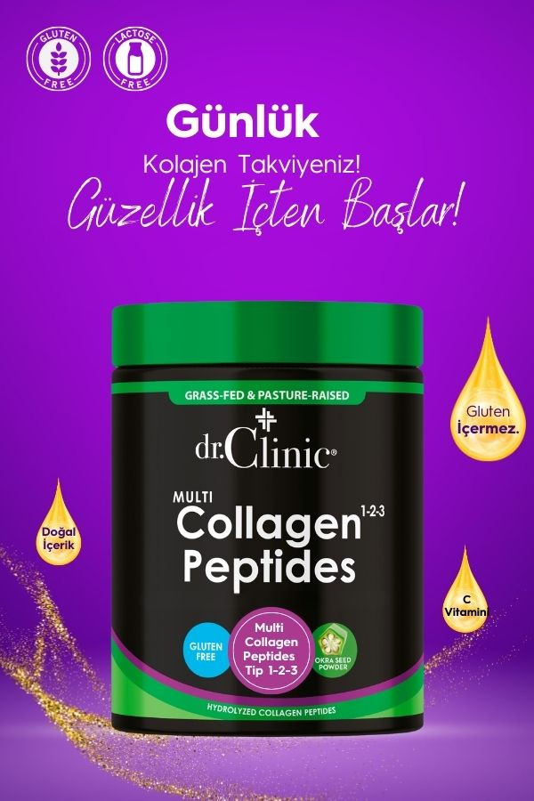 Dr. Clinic Saf Multi Collagen Peptides Tip 1-2-3 500 Gr (50 Günlük)