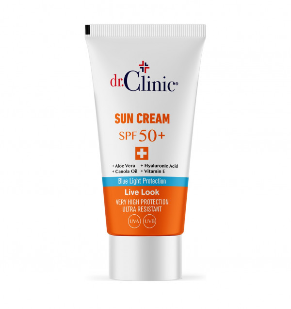 Dr.Clinic Spf 50+ Güneş Koruyucu Krem 50 ml ( UVA,UVB ve Mavi Işık Koruma )