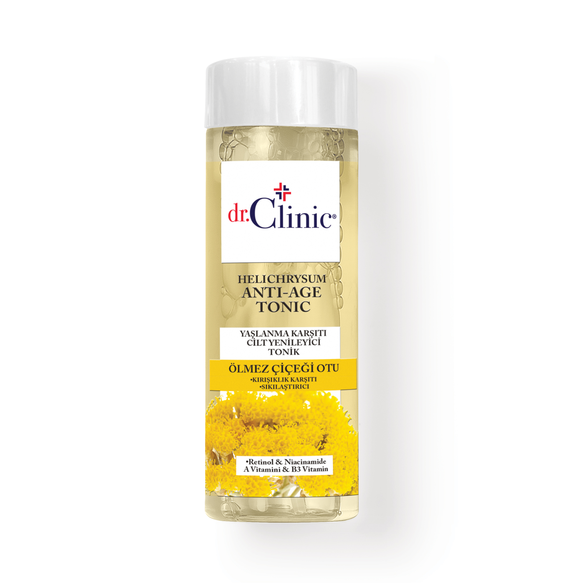 Dr.Clinic Ölmez Çiçeği Otu HELİCHRYSUM Yaşlanma Karşıtı Tonik 150 ml