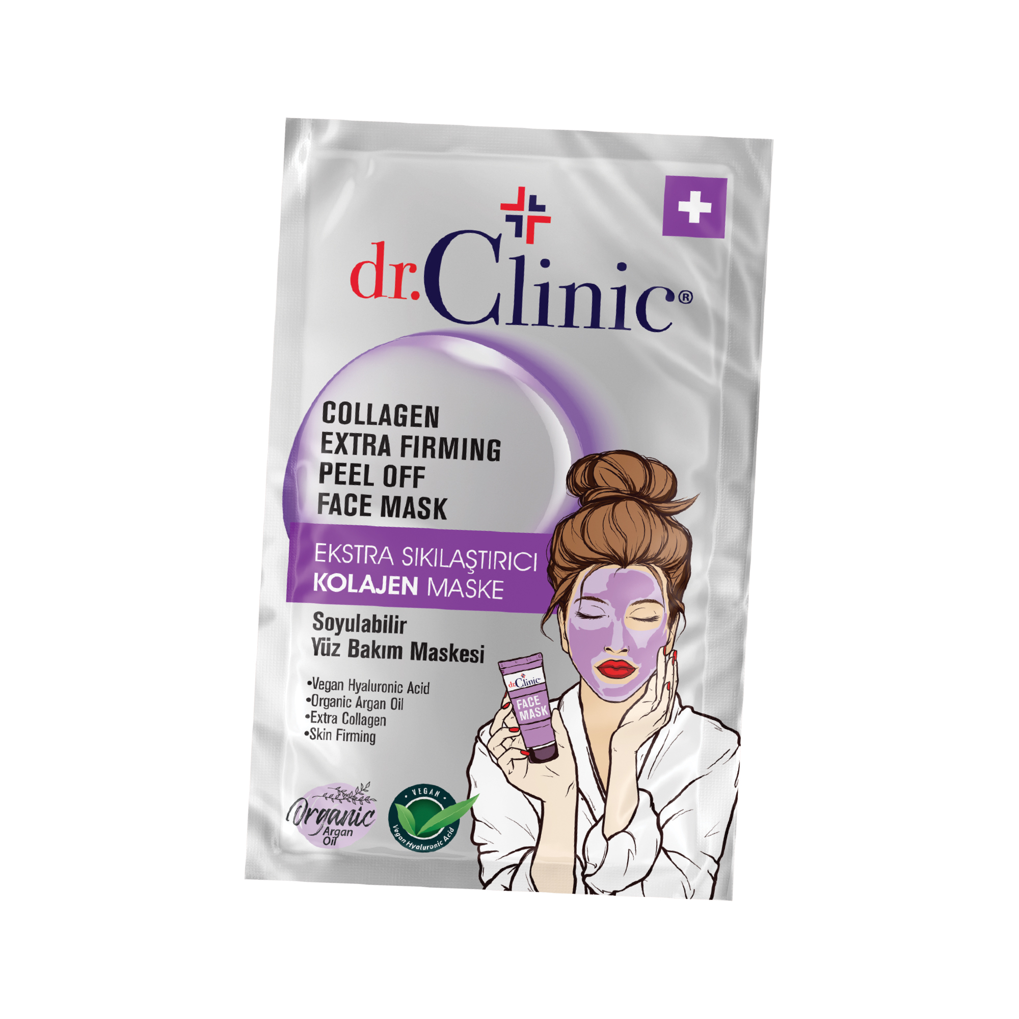 Dr.Clinic Extra Sıkılaştırıcı Kolajen Soyulabilir Maske 10 ml