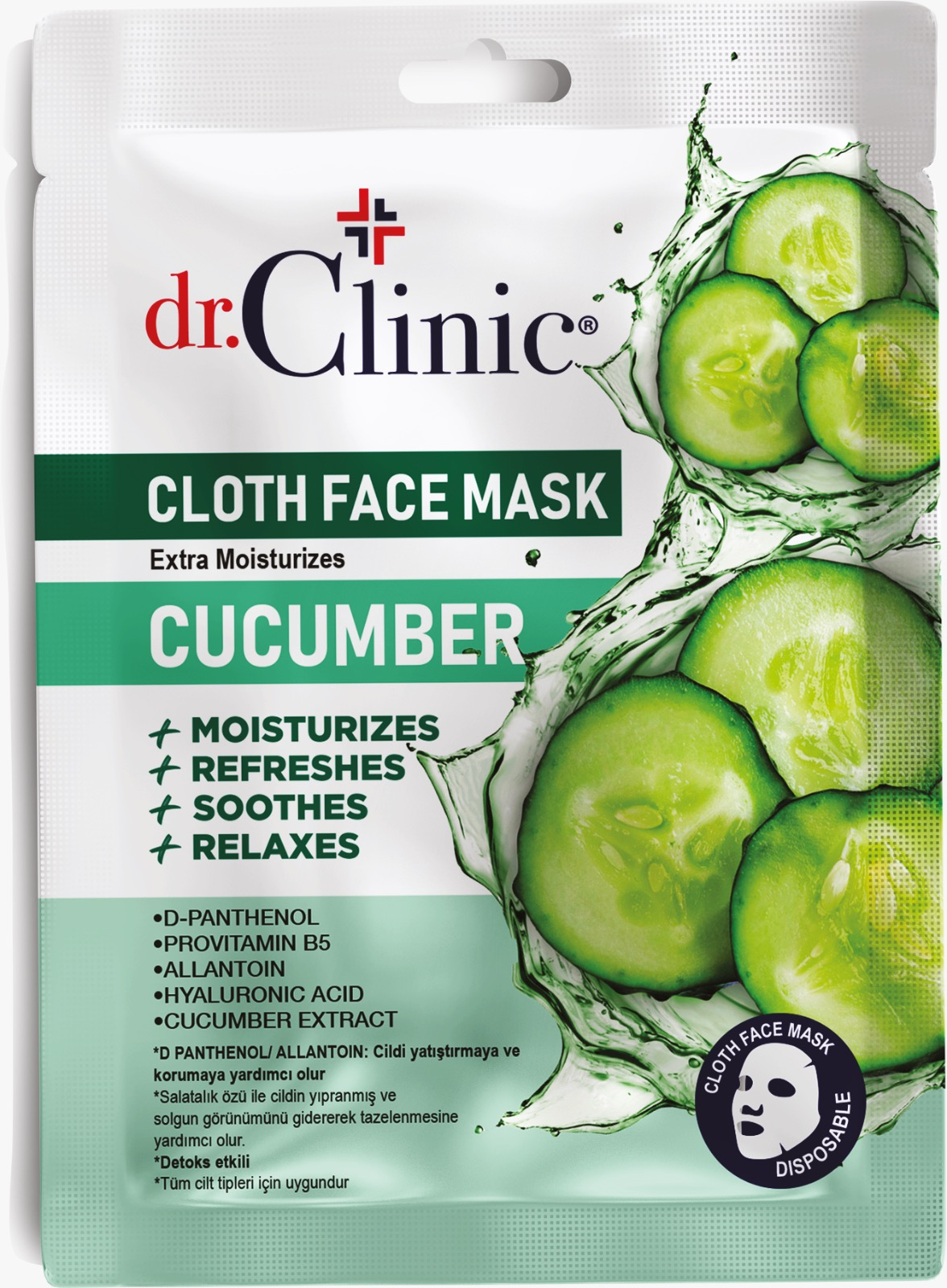 Dr.Clinic Salatalık Kağıt Maske