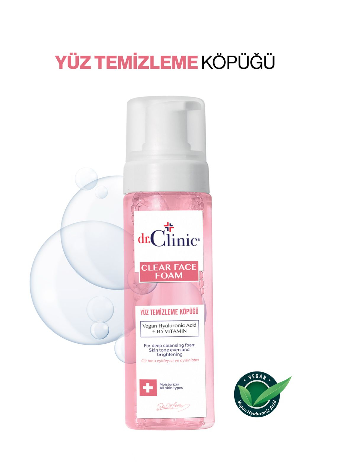 Dr.Clinic Yüz Temizleme Köpüğü 160 ml