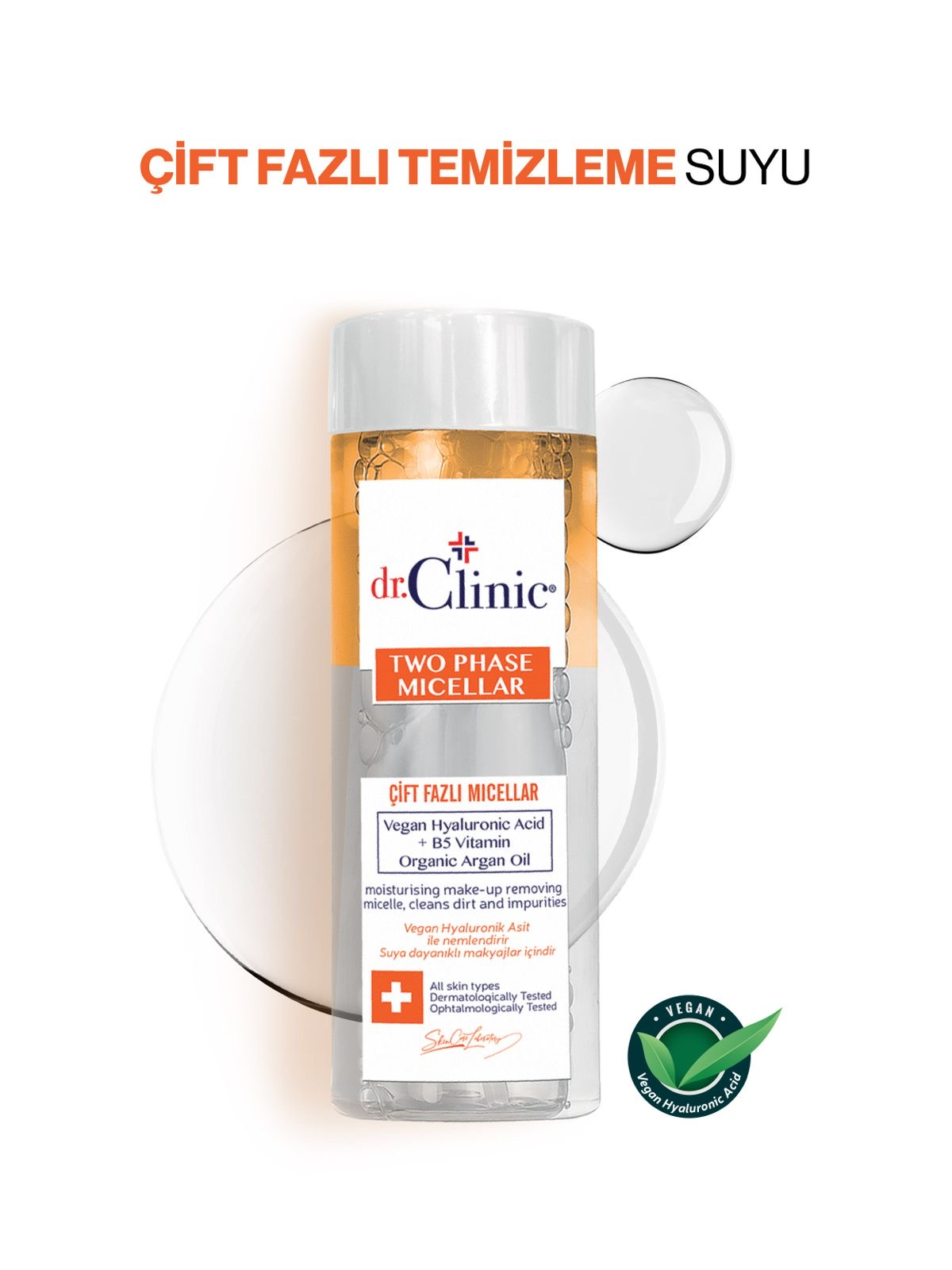 Dr.Clinic Çift Fazlı Temizleme Suyu 150 ml