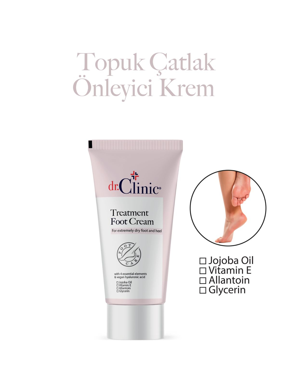 Dr.Clinic Topuk Çatlak Bakım Kremi 50 ml