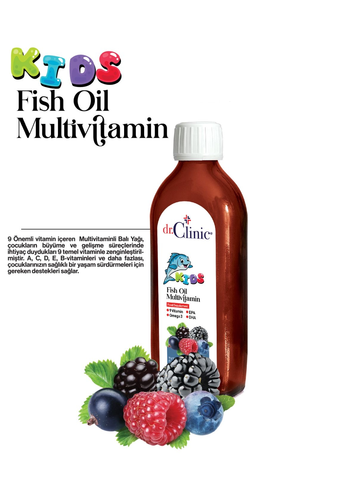 Dr.Clinic Fish Oil Multivitamin 150 ml Syrup