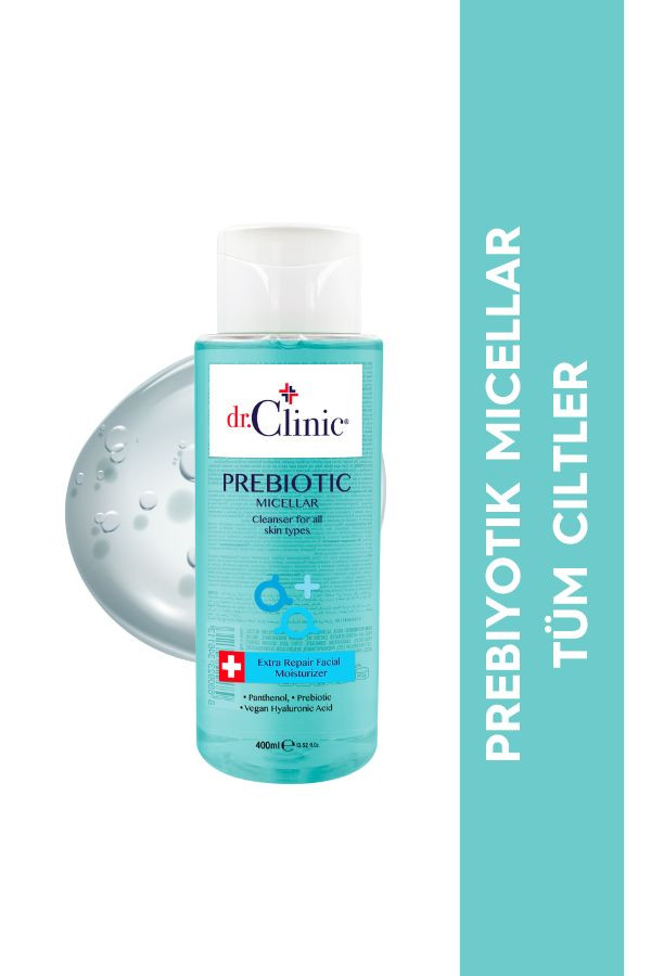 Dr.Clinic Prebiyotik Micellar Tüm Ciltler Ciltler Mavi 400 ml