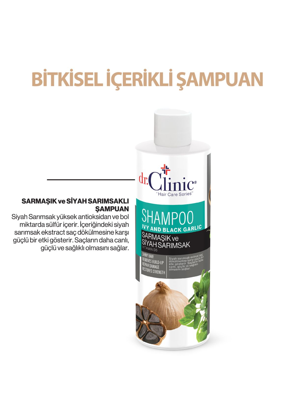 Dr.Clinic Sarmaşık ve Siyah Sarımsaklı Şampuan 400 ml