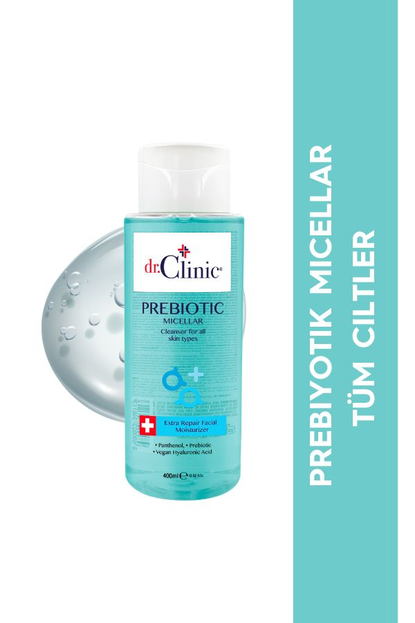 Dr.Clinic Prebiyotik Micellar Tüm Ciltler Ciltler Mavi 400 ml