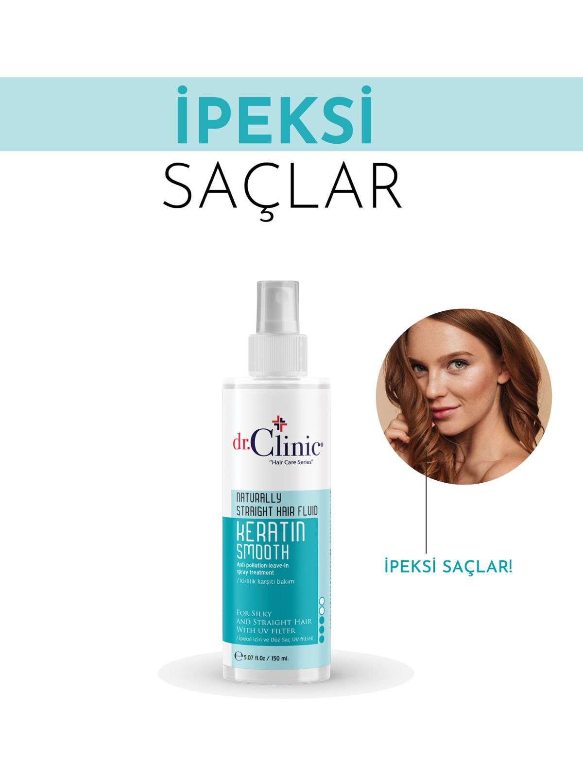 Dr.Clinic Düzleştirme Etkili Saç Bakım Spreyi 150 ml