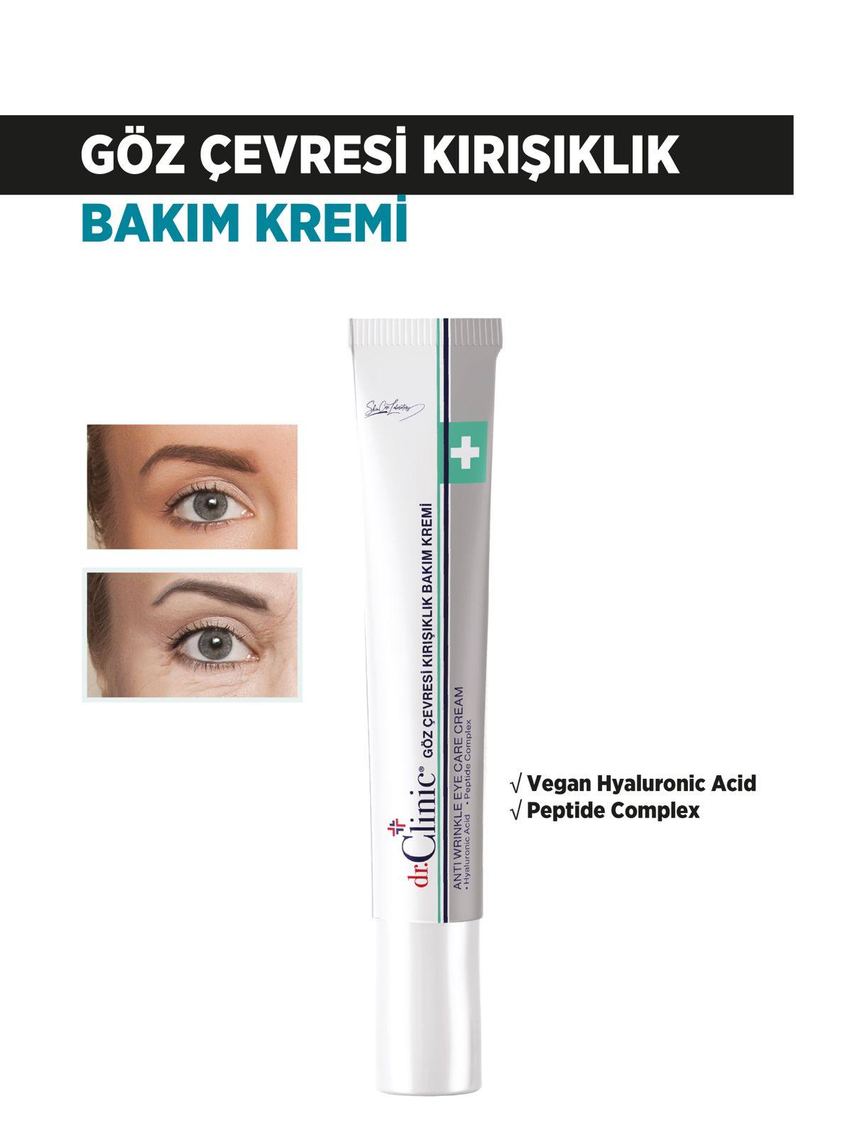 Dr.Clinic Göz Çevresi Kırışıklık Bakım Kremi 15 ml