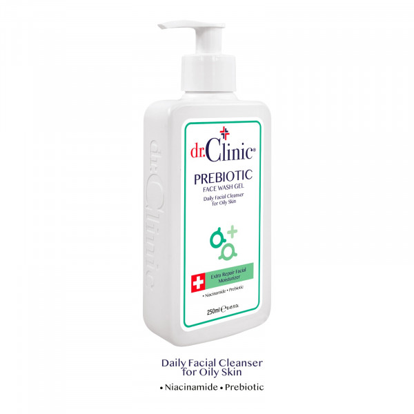 Dr. Clinic Prebiyotik Yüz Yıkama Jeli 250 ml (Yağlı Ciltler) Yeşil