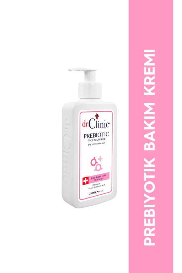 Dr. Clinic Prebiyotik Yüz Yıkama Jeli 250 ml (Hassas Ciltler) Pembe