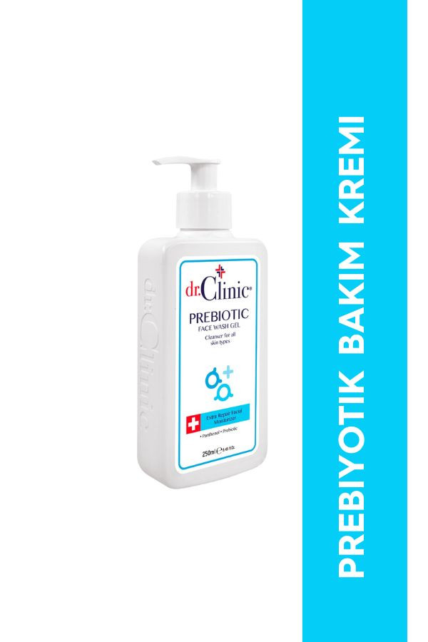 Dr. Clinic Prebiyotik Yüz Yıkama Jeli 250 ml (Normal Ciltler) Mavi