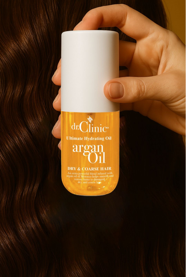 Dr. Clinic Saç Hacimlendirici,Besleyici ve Onarıcı Argan Özlü Saç Bakım Yağı 100ml