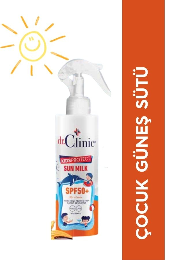 Dr.Clinic SPF 50 Faktörlü Çocuk Güneş Sütü 150 ml