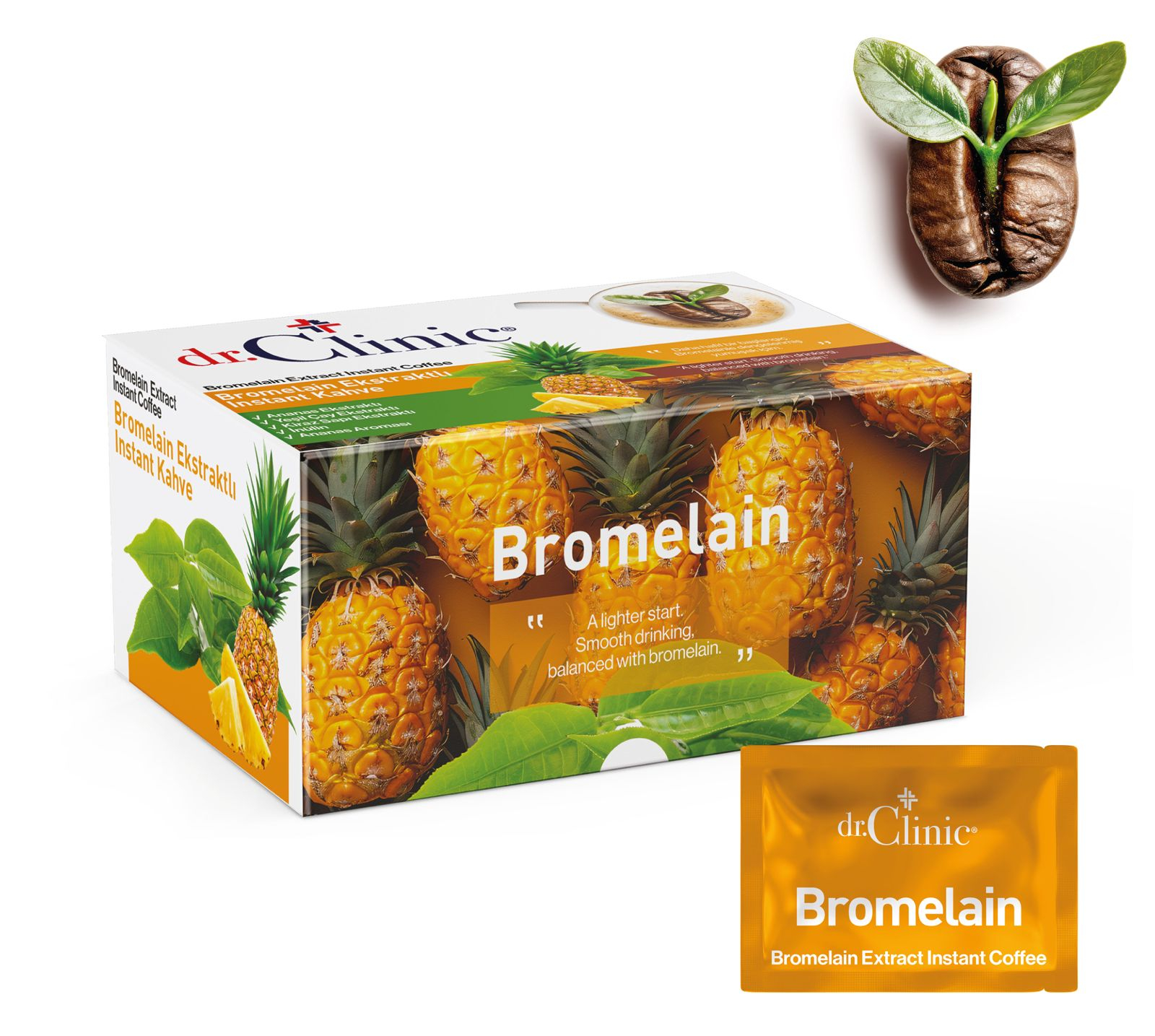 Dr.Clinic Bromelain Ekstraktlı Instant Kahve
